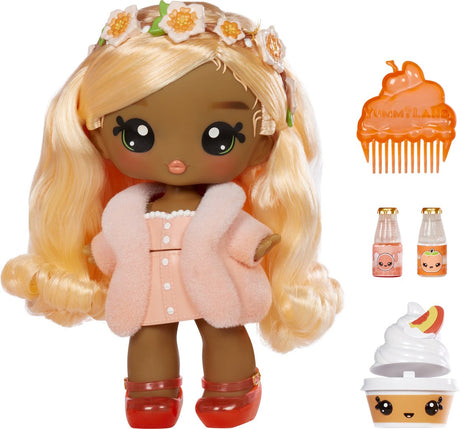 Yummiland dukke med lipgloss dyr - piper fersken