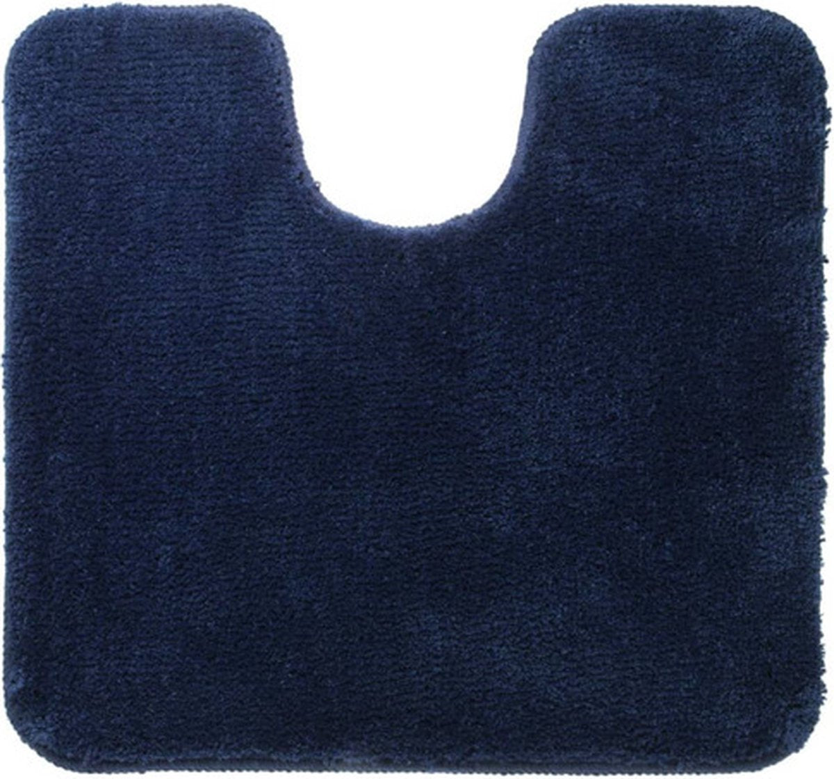 Sælskindsangora - toiletmåtte 55x60 cm - polyester - mørkeblå
