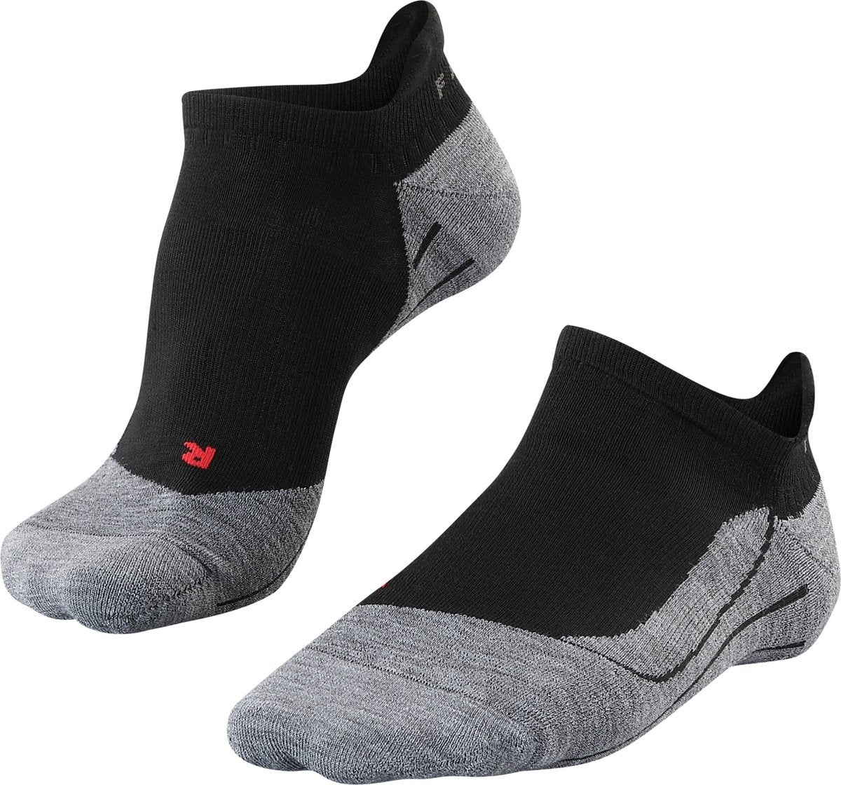Falke tk5 usynlig anti-blister tyndt uld funktionsmateriale gåstrømper herre sorte - str. 46-48