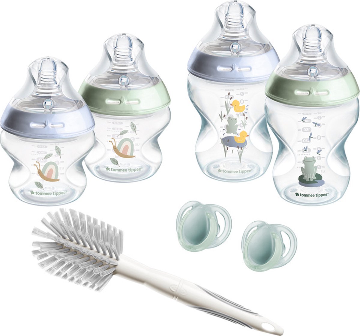 Tommee tippee natural start sutteflaske startsæt - 150 ml og 260 ml flasker til nyfødte babyer 0m+ - blå