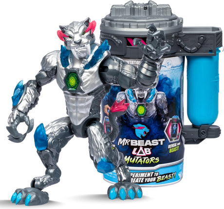 Moose legetøj mrbeast lab mutatorer - mutationsrum metallisk panter - lav din egen mrbeast actionfigur