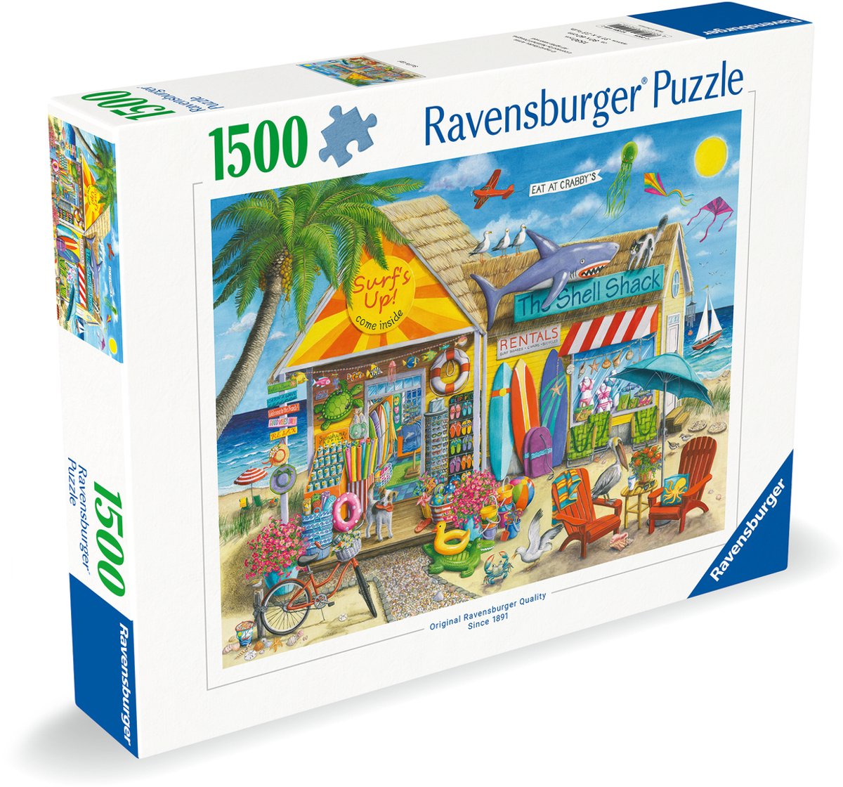 Ravensburger puslespil surf's up - 1500 stk.