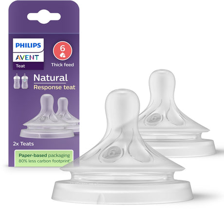 Philips avent naturlig sutterefleks – pattehastighed 6, 6+ måneder, 2 stk. - scy966 02 - flaskesutter