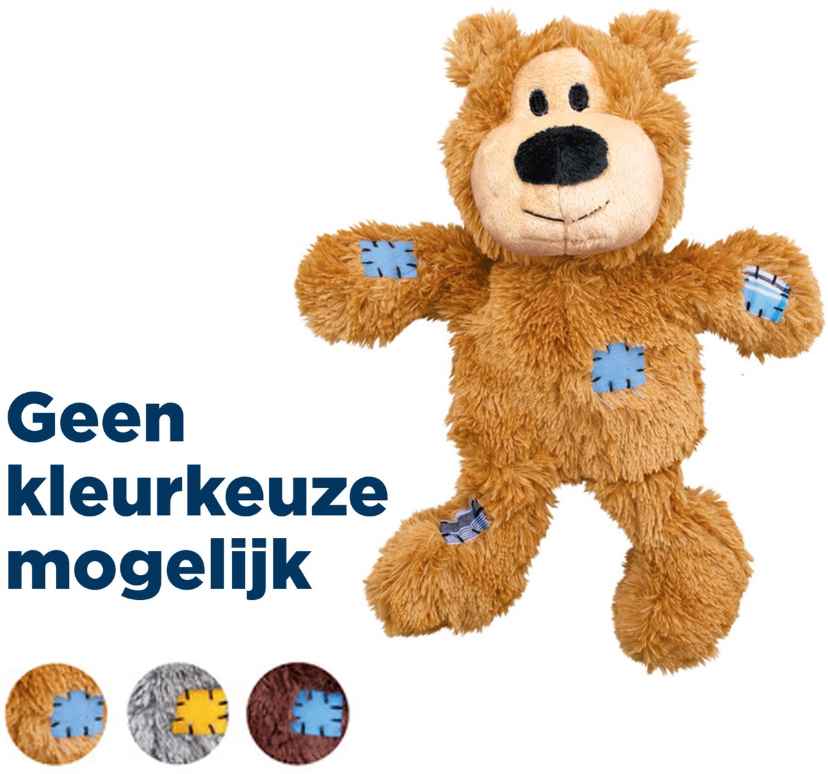 Kong wild club bear - hundelegetøj - assorteret farve - 31,5 cm