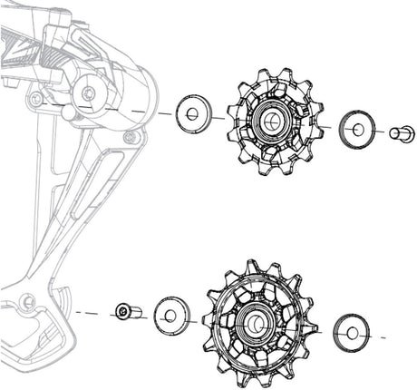 Sram nx sx eagle 12v derailleur hjulsæt sort