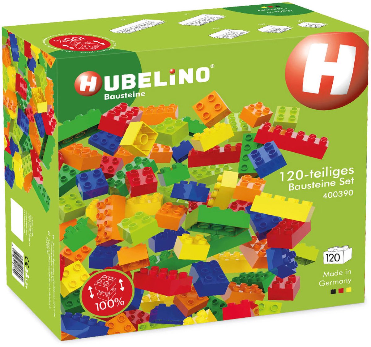 Hubelino byggeklodssæt - 120 stk.