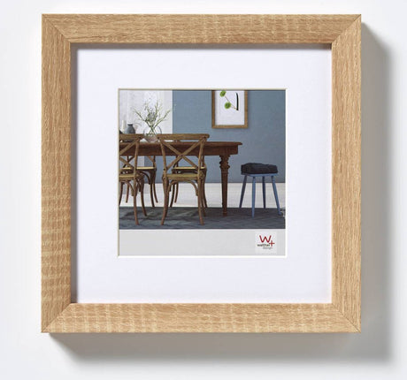 Walther fiorito - mdf træramme - fotostørrelse 30x30 cm - lys eg