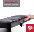 Dirt devil pedaalemmer 3x 15l - prullenbak afvalscheiding - rvs - zilver