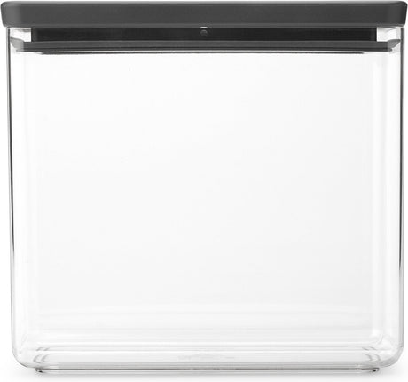 Brabantia tasty+ opbevaringsdåse - stabelbar - 3,5 l - mørkegrå