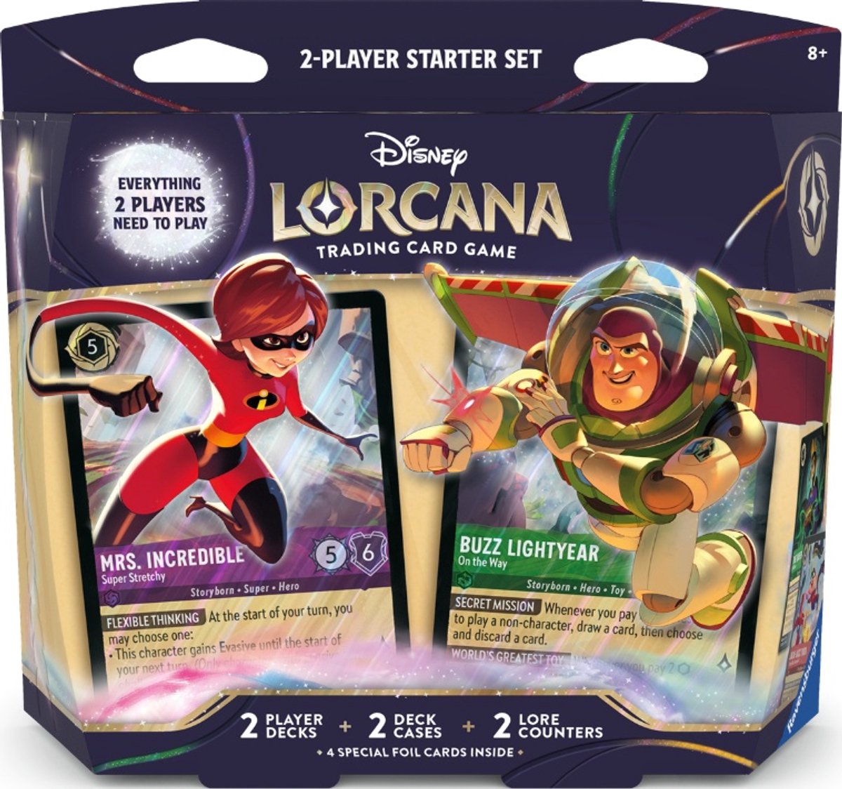 Disney lorcana : wilds ukendt – 2-spiller startsæt | mrs. utrolig buzz lysår