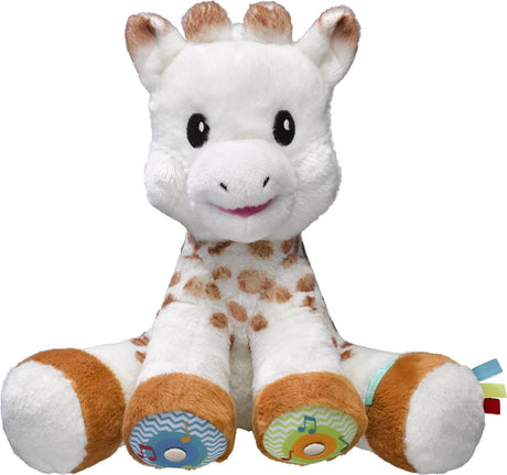 Sophie the giraffe touch musik krammetøj - børnelegetøj med lyd - barselsgave - baby shower gave - fra 10 måneder - 3 melodier - inklusive batterier