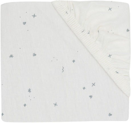 Jollein twinkling hoeslaken ledikant - 60 x 120 cm - jersey - sea green