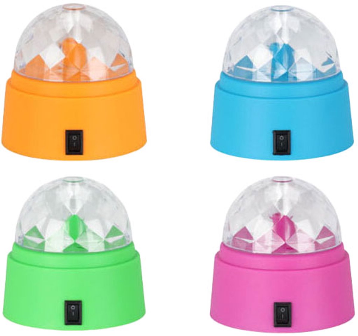 Koopman disco lampe legetøj med 6 LED lys - flerfarvet belysning.
