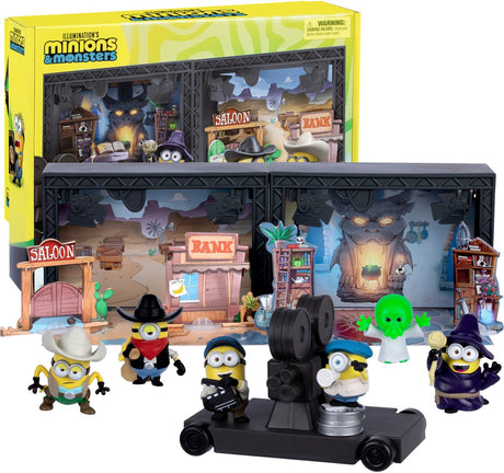 Moose legetøj minions monsters - stort studieområde med 2 filmstudier - inkl. 6 håndlangere figurer