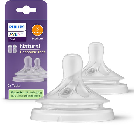 Philips avent naturlig sugerefleks – hastighed 3, 1+ måneder+, 2 styk – scy963 02 – flaskesutter