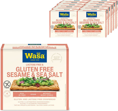 Wasa glutenfri knækbrød sesam havsalt 10x240g