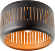 Brilliant tyas - plafondlamp - e27 max 1x60w - zwart goud