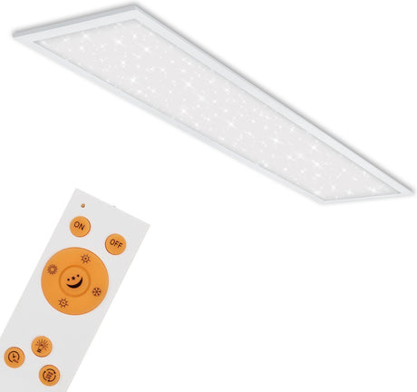 Briloner - loftslampe - panel led 36w 3800lm 3000-6500k 120x30cm biały z pilotem zdalnego sterowania