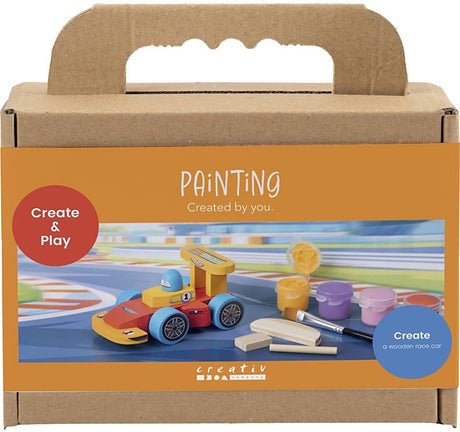 Creativ firma mini hobbysæt maling, racerbiler, farverig, 1 æske