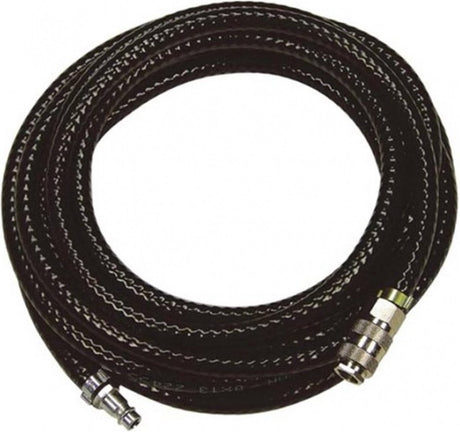 Stanley luftslange 20 meter - kompressorslange - max. 10bar - Europæisk lynkobling - PVC - sort