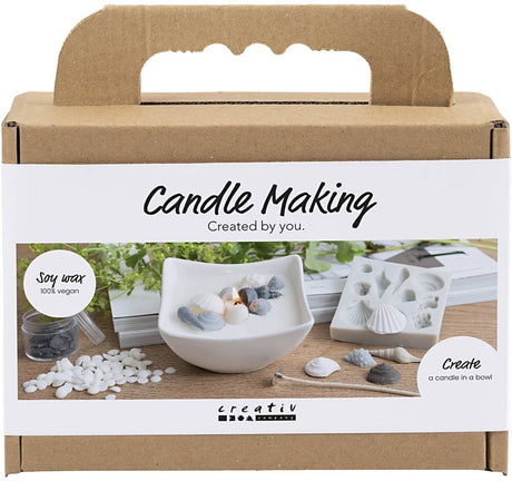 Kreativ virksomhed https: www.cchobby.nl mini-hobbyset-candle-making-shells-gray-off-white-1-box