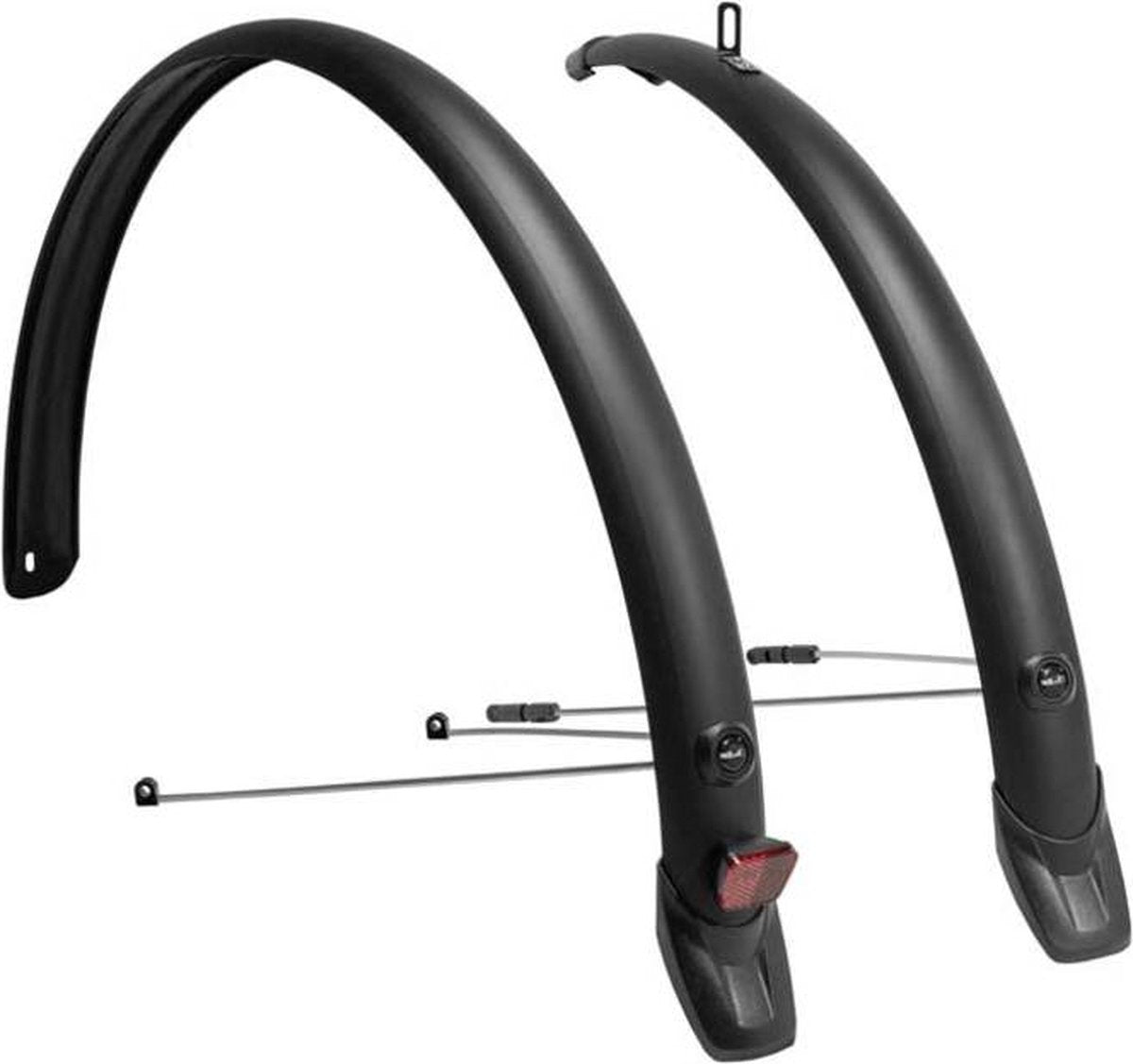XLC MG-F06 stænkskærm bycykelsæt - 28 tommer 51 mm - PVC - velegnet til byturcykel
