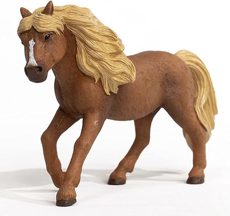 Schleich hesteklub islandsk ponyhingst, der spiller figurbrun.
