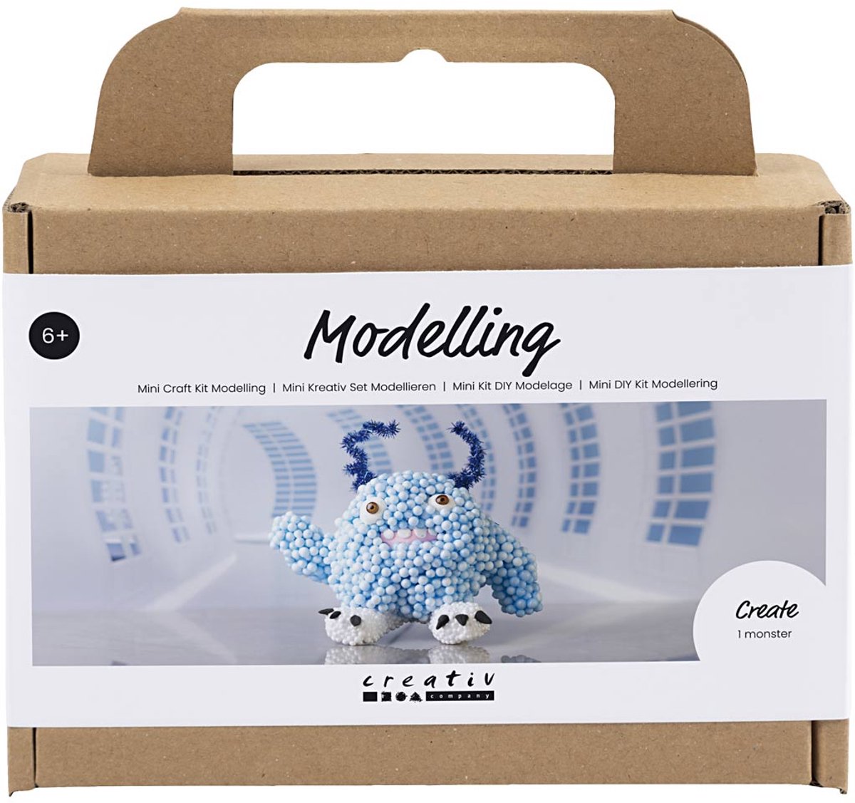 Kreativ virksomhed https: www.cchobby.nl mini-hobbyset-boetseren-monster-bobby-lichtblauw-1-doos