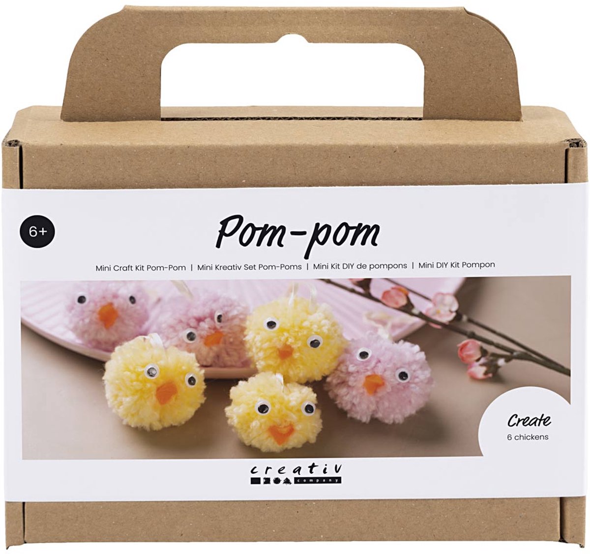 Kreativ virksomhed https: www.cchobby.nl mini-hobbyset-pompom-chicks-diverse-colours-1-box