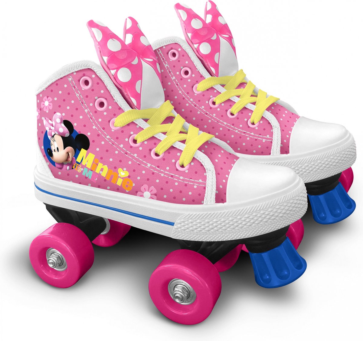Disney Minnie Mouse Roller Skates Girls Pink White Størrelse 30