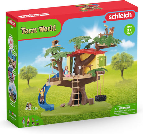 Schleich farm world - eventyrligt træhus - figursæt - børnelegetøj til drenge og piger - 3 til 8 år - 28 dele
