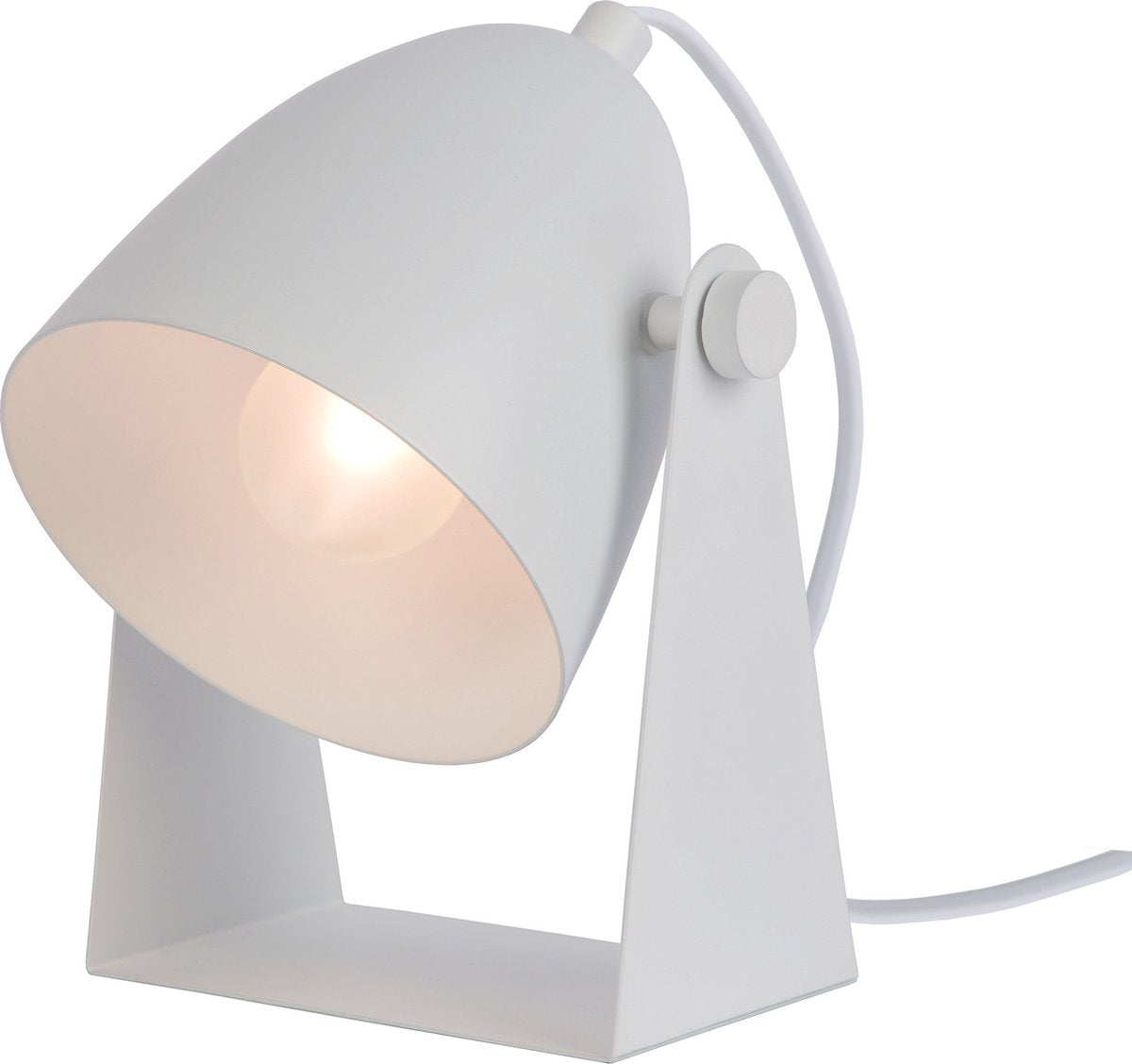 Lucide chago - bordlampe - 1xe14 - hvid