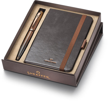 Sheaffer kuglepen - gavesæt 100 9374 - kaffeudgave - med lille notesbog sf-g2937451-4