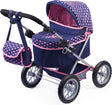 Bayer design - trendy dukkevogn - blå og pink