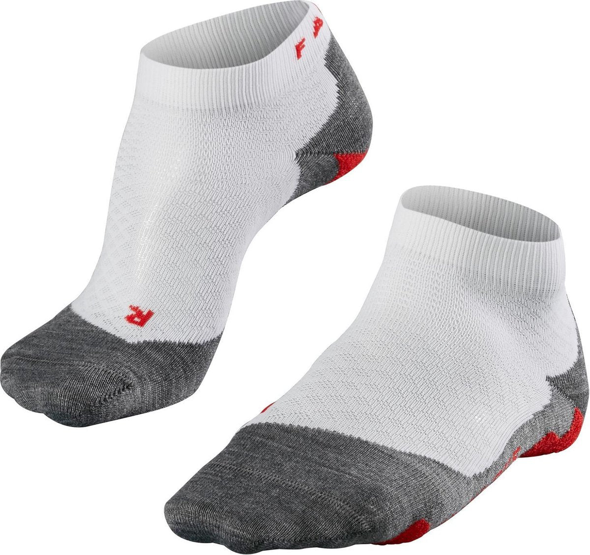 Falke ru5 kort anti-blister funktionsmateriale løbestrømper kvinder hvid - str. 41-42