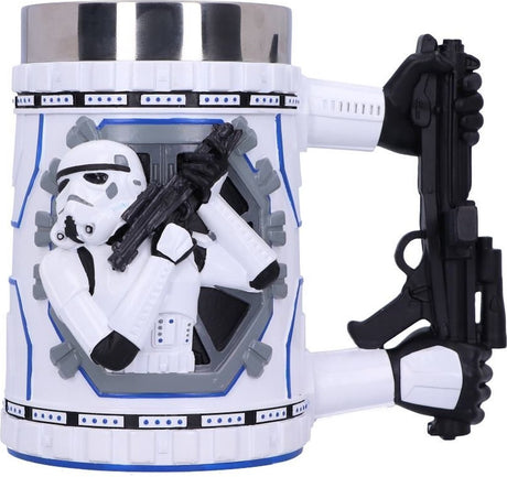 Nemesis now - star wars - stormtrooper - ølkrus - hvid - 18cm
