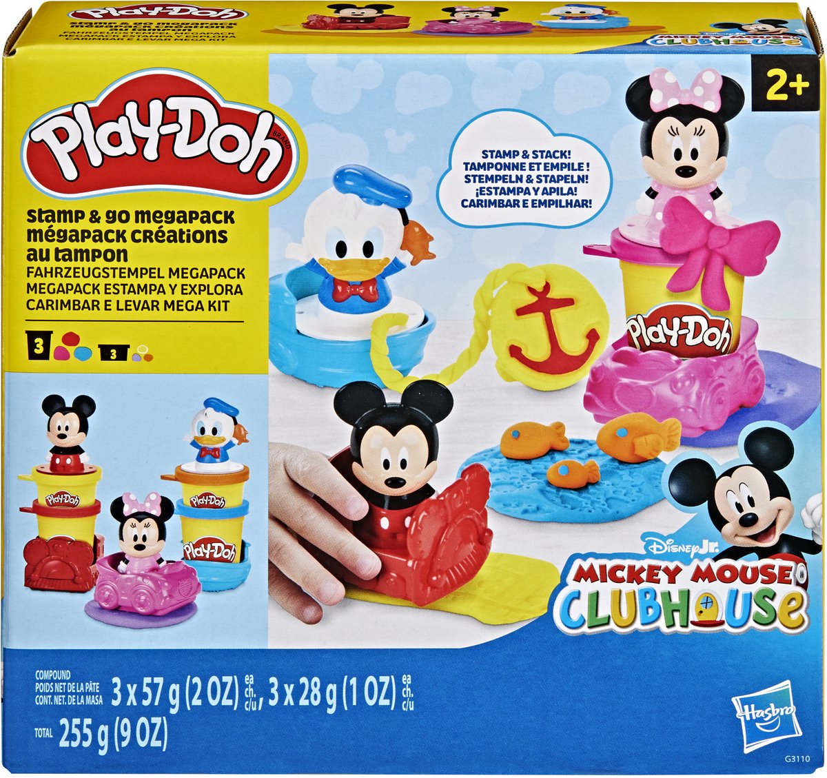 Play-doh disney junior stempel go mega pack