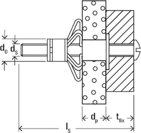 Fischer hm 4x32 s hul metalprop - 4 x 32 mm (50 stk)