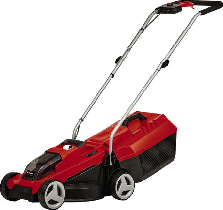 Einhell batteri plæneklipper ge-cm 18 32 li solo - power x-change - 18 v li-ion - klippebredde: 32 cm - anbefalet græsareal: op til 180 m² - 25 l opsamlingspose - klippehøjde: 30-70 mm - ekskl. batteri og oplader