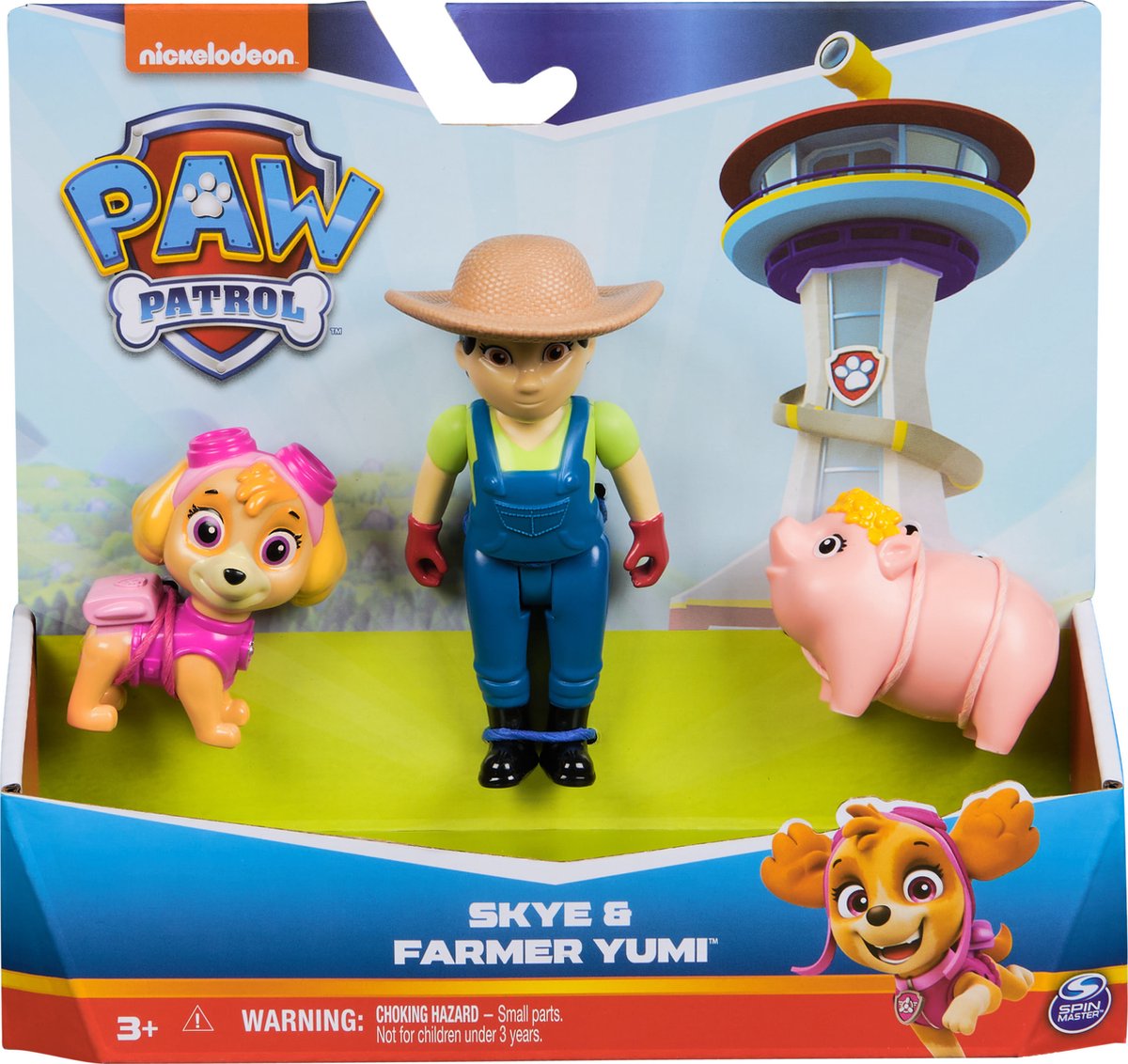 Paw Patrol - Skye Farmer Yumi med figursæt med grisevenner