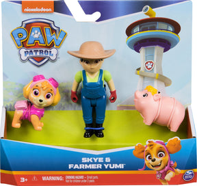 Paw Patrol - Skye Farmer Yumi med figursæt med grisevenner