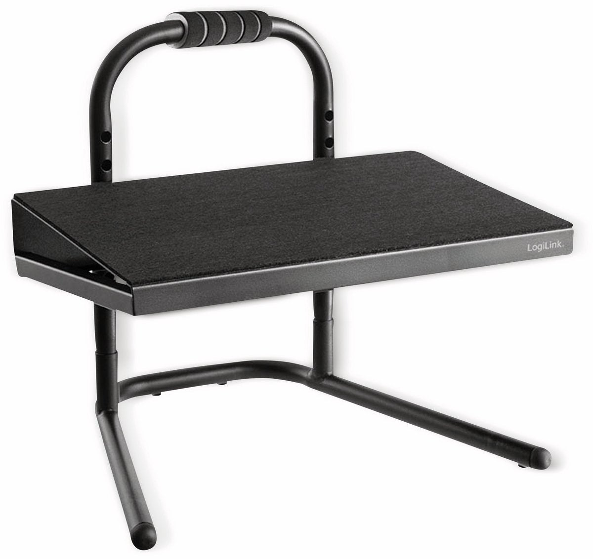 Logilink eo0007 footrest (w x d) 400 mm x 339 mm ergonomic, height adjustable, with black foam layer