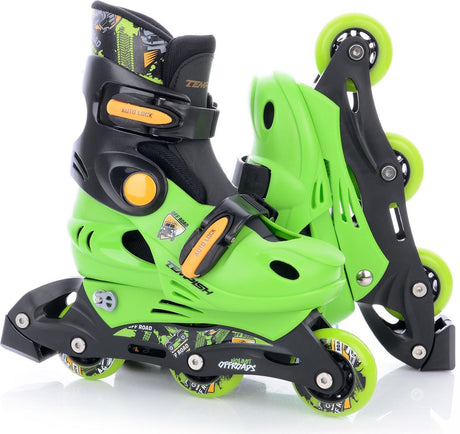 Tempish – baby skate sæt racer – inline skates – børn – justerbar – inklusive sikkerhedssæt – str. 30-33