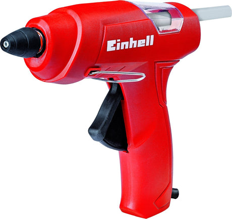 Einhell elektrisk limpistol tc-gg 30 - 30 w - mekanisk forsyning - inkl. stativ, flad og forlængelse - inkl. 3 limstifter
