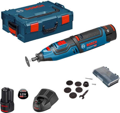Bosch blauw gro 12v-35 professional multitool | 2x 2.0ah in l-boxx - 06019c5001