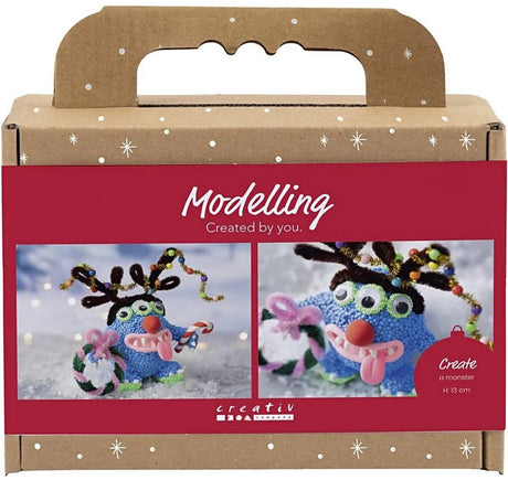 Kreativ virksomhed https: www.cchobby.nl mini-hobbyset-boetseren-reindeermonster-diverse-colours-1-doos