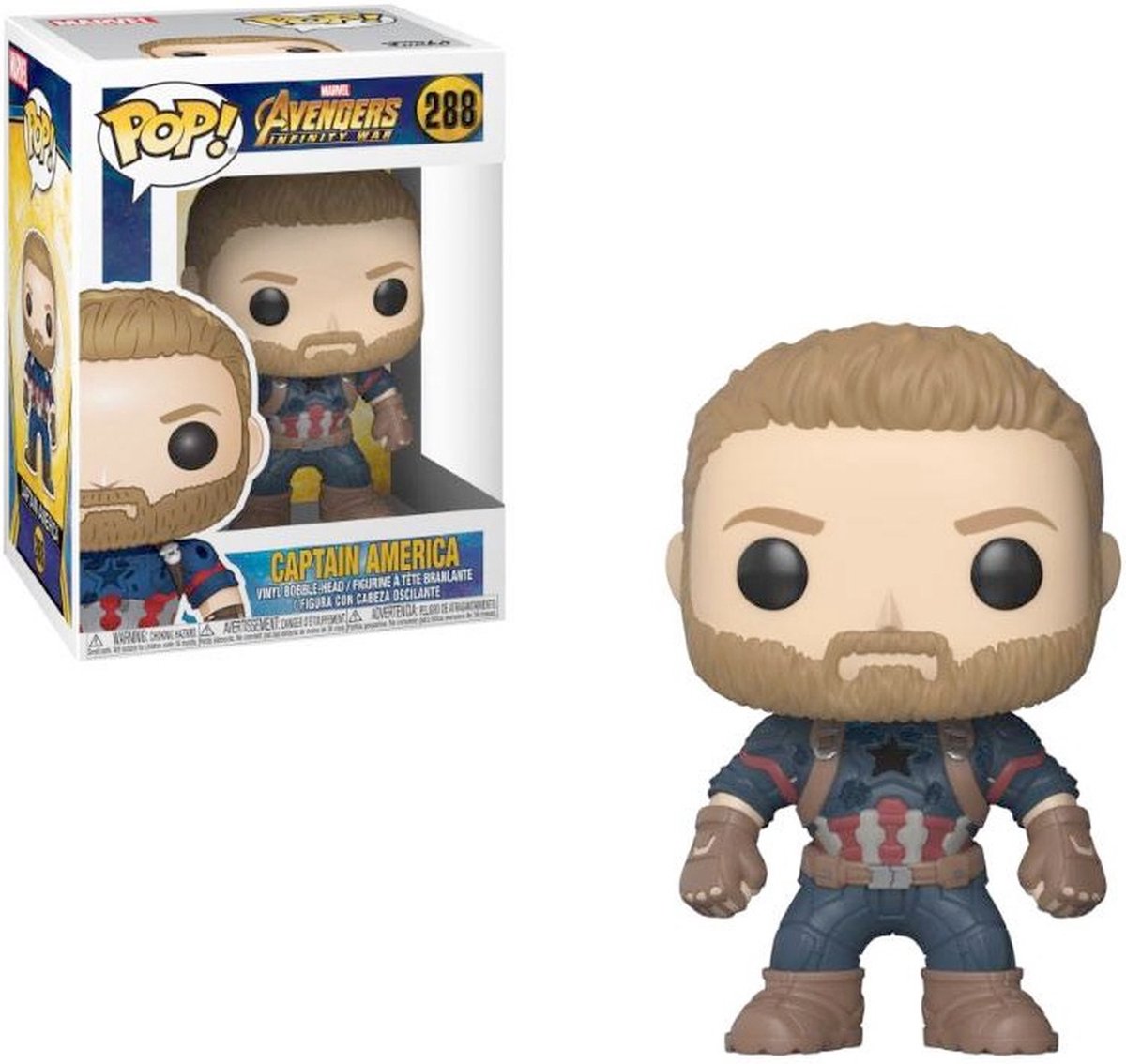 Funko pop! Avengers Infinity War Captain America - #288 samlerfigur