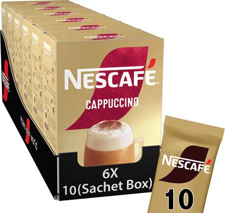 Nescafé cappuccino instant kaffe - 6 æsker x 10 poser