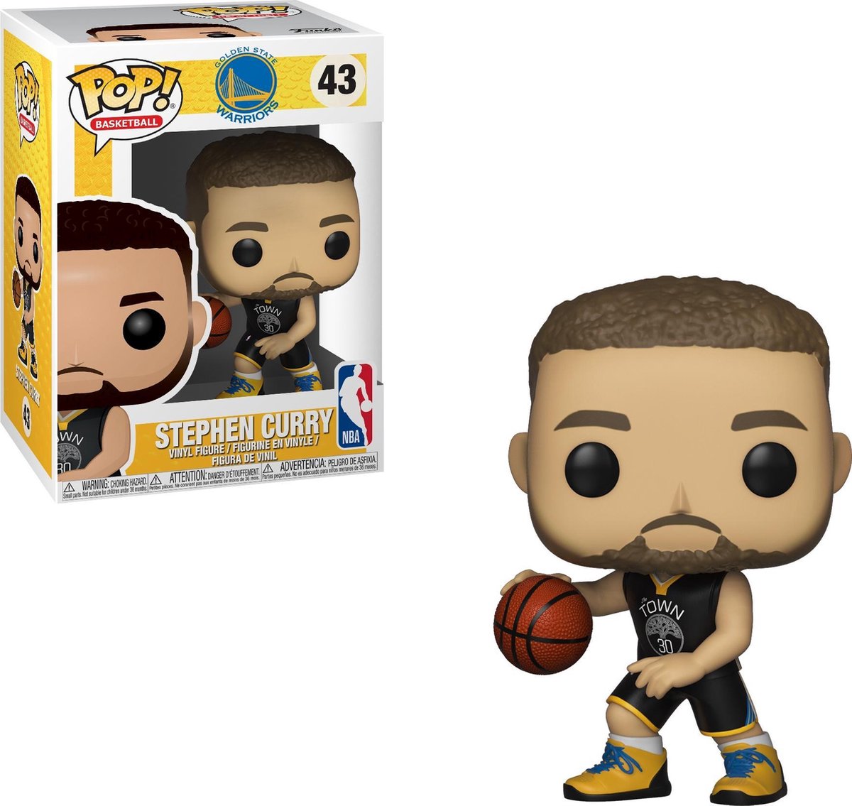 Funko stephen curry #43 - nba - krigere - pop!