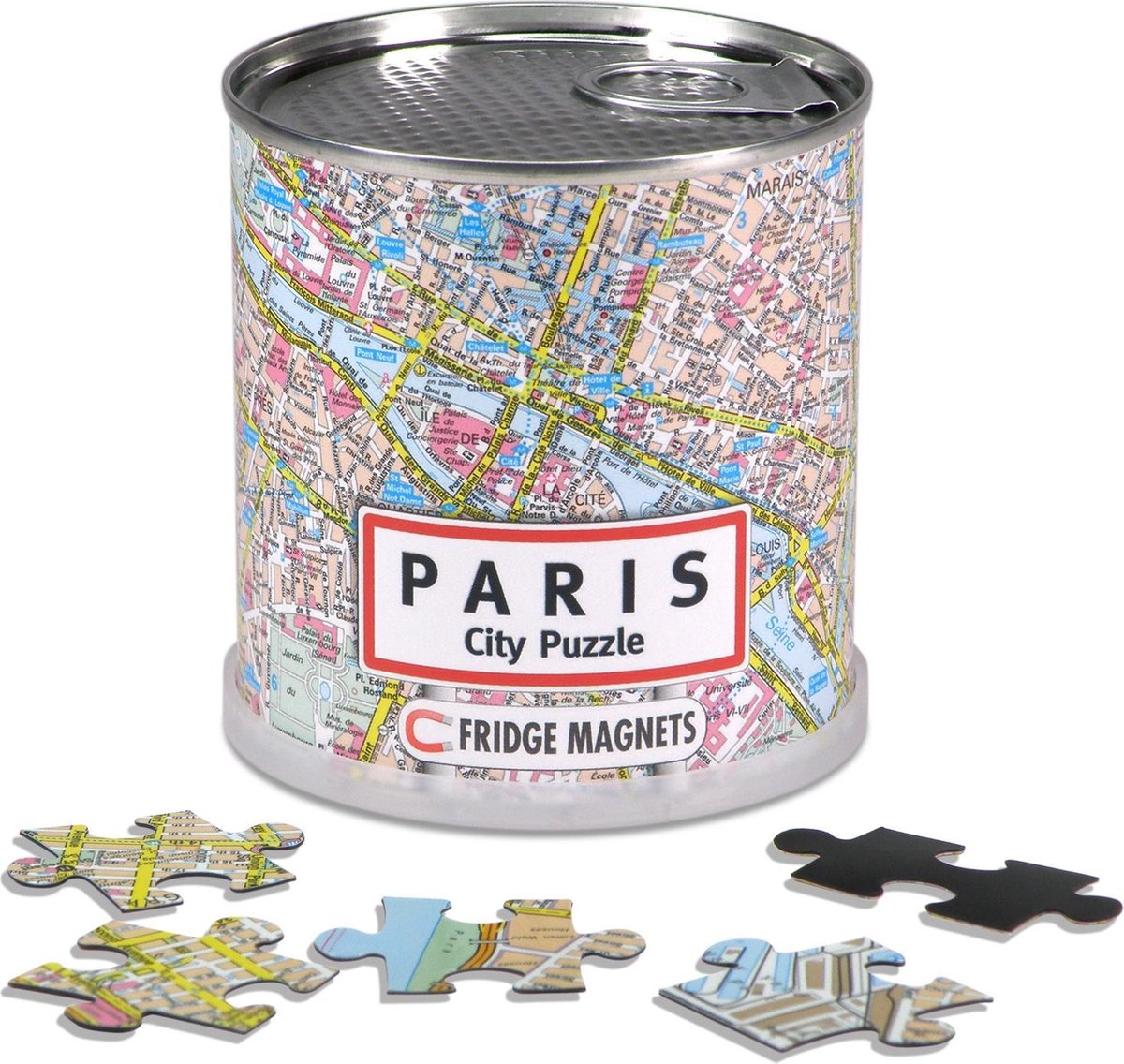 Bypuslespil paris - puslespil - magnetisk - 100 puslespilsbrikker